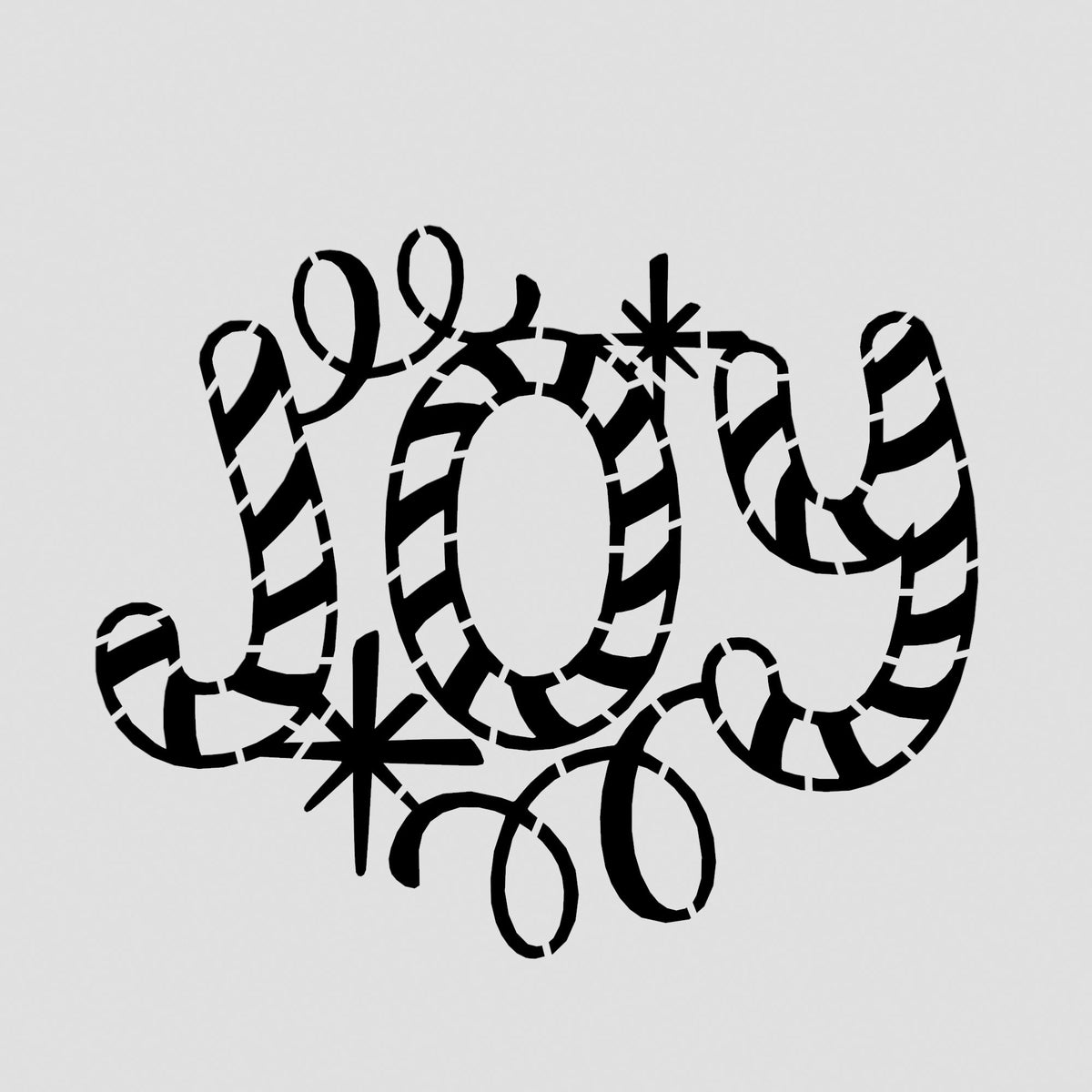 Joy Cookie Cutter | Stamp | Stencil #2