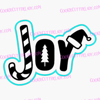 Joy Cookie Cutter | Stamp | Stencil