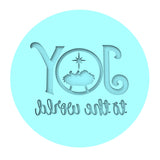 Joy the the World Cookie Cutter | Stamp | Stencil #1 Xmas / Winter / NYE Cookie Cutter Lady MINI - 2 Inches (5cm) Debosser ONLY 