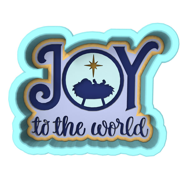 Joy the the World Cookie Cutter | Stamp | Stencil #1