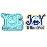 Joy the the World Cookie Cutter | Stamp | Stencil #1