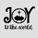 Joy the the World Cookie Cutter | Stamp | Stencil #1