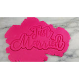 Just Married Cookie Cutter  Stamp & Outline #1