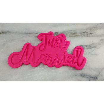 Just Married Cookie Cutter  Stamp & Outline #1