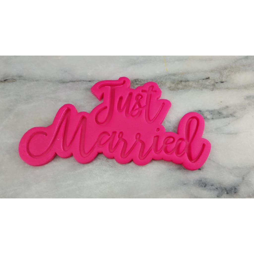 Just Married Cookie Cutter  Stamp & Outline #1
