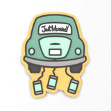 Just Married Cookie Cutter | Stamp | Stencil #1