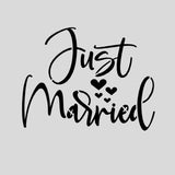 Just Married Heart Cookie Cutter | Stamp | Stencil #1