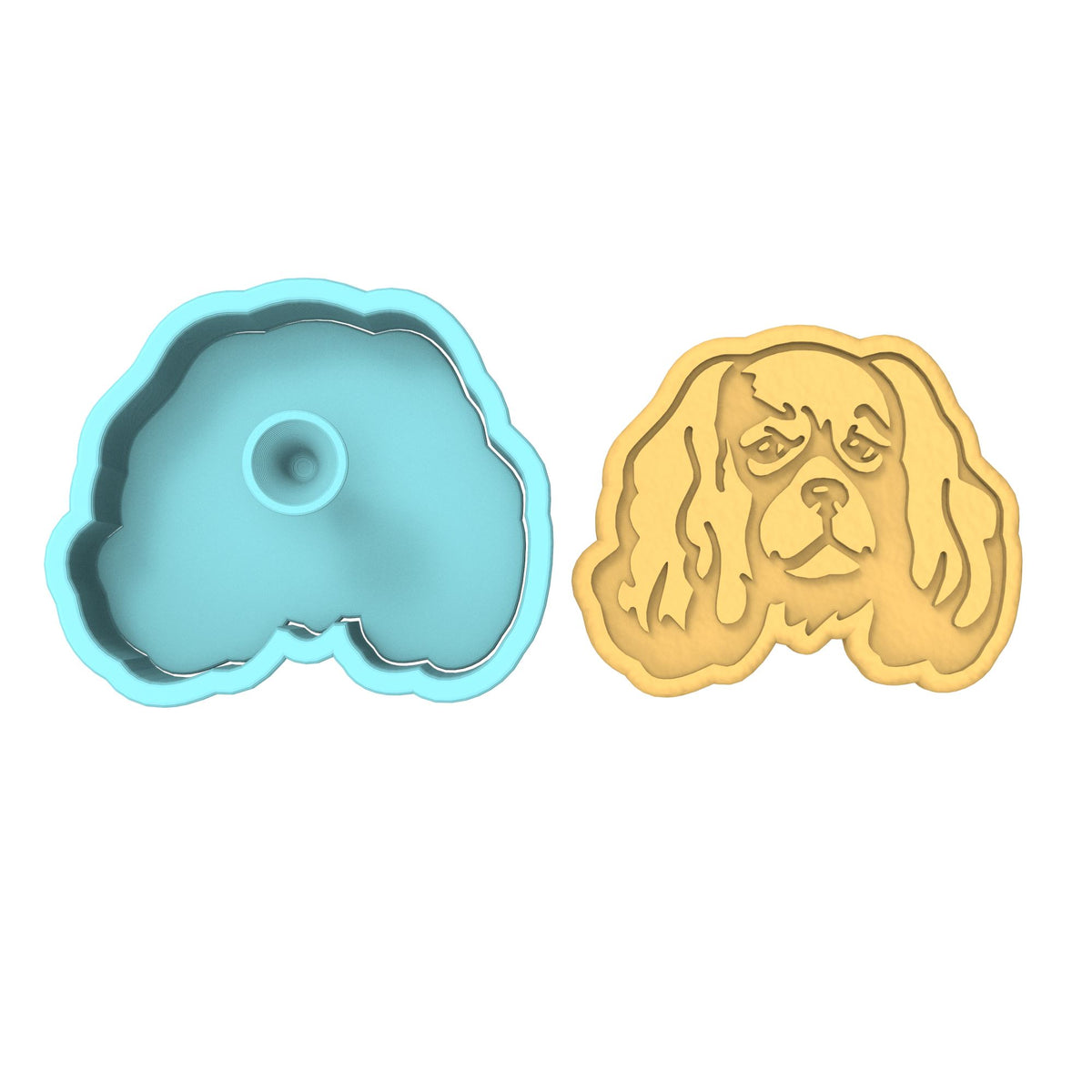 King Charles Dog Cookie Cutter | Stamp | Stencil #11 Animals & Dinosaurs Cookie Cutter Lady 
