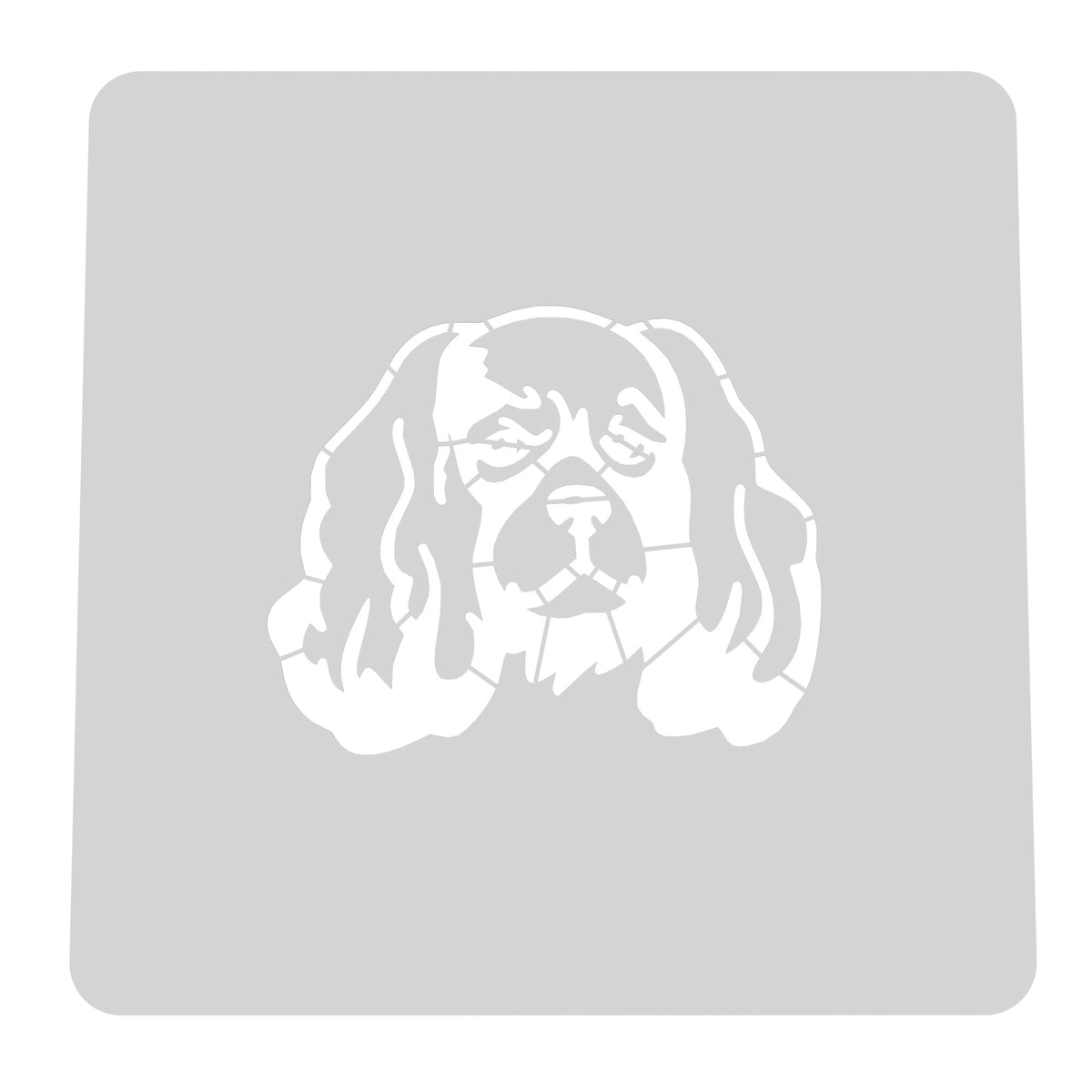 King Charles Dog Cookie Cutter | Stamp | Stencil #11 Animals & Dinosaurs Cookie Cutter Lady MINI - 2 Inches (5cm) Stencil ONLY 