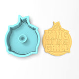 King of the Grill Cookie Cutter | Stamp | Stencil #1