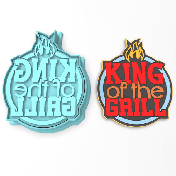 King of the Grill Cookie Cutter | Stamp | Stencil #1