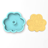Kiss Me I'm Irish Clover Shamrock Cookie Cutter | Stamp | Stencil #2