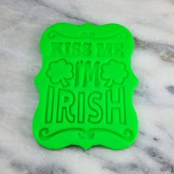 Kiss Me I'm Irish Cookie Cutter  Stamp & Outline #1