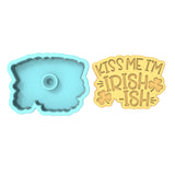 Kiss Me I'm Irish - ish Cookie Cutter | Stamp | Stencil #1 Wedding / Baby / V Day Cookie Cutter Lady 