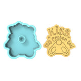 Kiss My Cotton Tail Cookie Cutter | Stamp | Stencil Animals & Dinosaurs Cookie Cutter Lady 