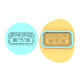 Kissing Booth Cookie Cutter | Stamp | Stencil Girly / Dolls / Princess Cookie Cutter Lady MINI - 2 Inches (5cm) **BUNDLE** Cutter + Debosser 