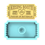 Kissing Booth Cookie Cutter | Stamp | Stencil Girly / Dolls / Princess Cookie Cutter Lady 