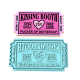 Kissing Booth Cookie Cutter | Stamp | Stencil Girly / Dolls / Princess Cookie Cutter Lady MINI - 2 Inches (5cm) **BUNDLE** Cutter + Stamp 