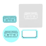 Kissing Booth Cookie Cutter | Stamp | Stencil Girly / Dolls / Princess Cookie Cutter Lady MINI - 2 Inches (5cm) **FULL SET BUNDLE** Cutter + Stamp + Stencil + Debosser **BEST DEAL** 