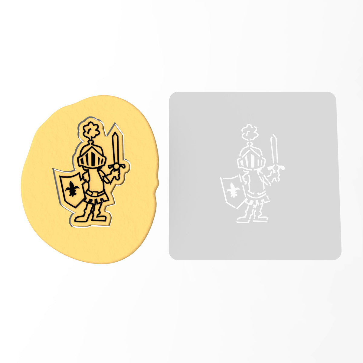 Knight Cookie Cutter | Stamp | Stencil #1