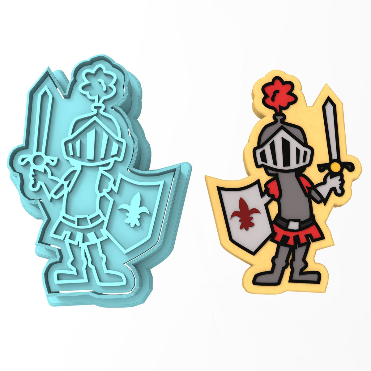 Knight Cookie Cutter | Stamp | Stencil #1