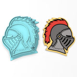 Knight Helmet Cookie Cutter | Stamp | Stencil #1