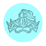 Knight Shoulders Cookie Cutter | Stamp | Stencil #1 Animals & Dinosaurs Cookie Cutter Lady MINI - 2 Inches (5cm) Debosser ONLY 