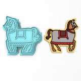 Knight's Horse Cookie Cutter | Stamp | Stencil #1