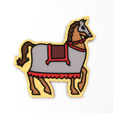 Knight's Horse Cookie Cutter | Stamp | Stencil #1