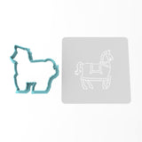 Knight's Horse Cookie Cutter | Stamp | Stencil #1