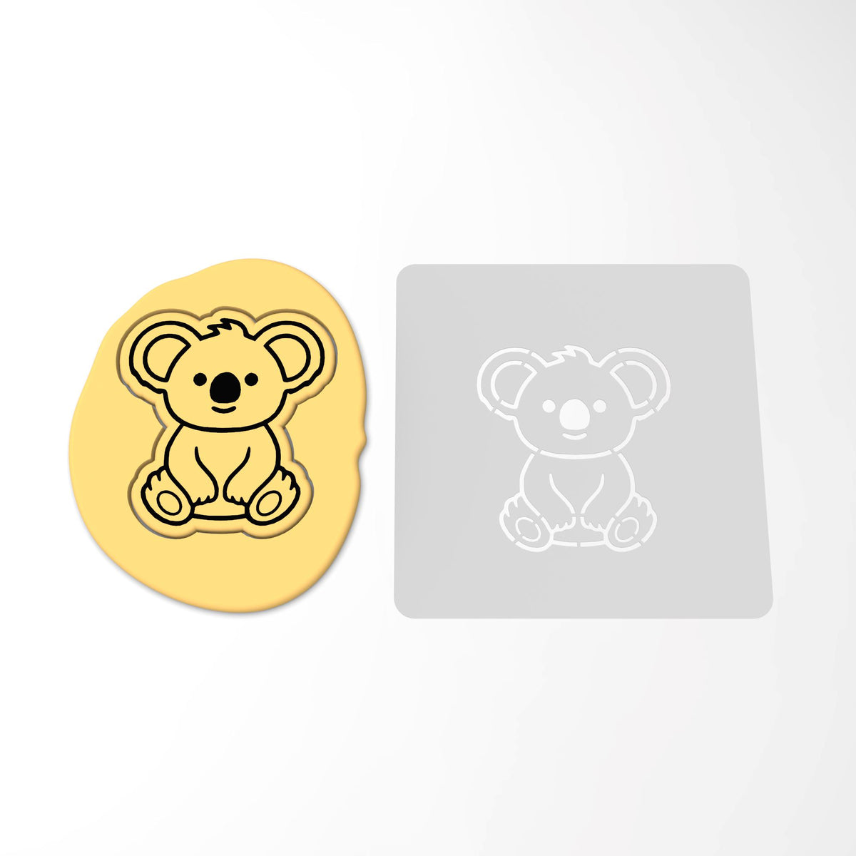 Koala Cookie Cutter | Stamp | Stencil #2