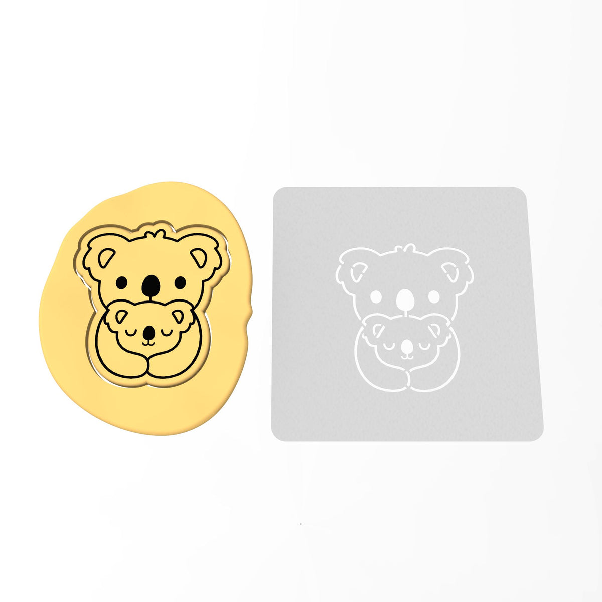 Koala Mama Cookie Cutter | Stamp | Stencil