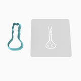 Lab Flask Cookie Cutter | Stamp | Stencil #2