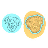 Labrador Cookie Cutter | Stamp | Stencil #1 Animals & Dinosaurs Cookie Cutter Lady MINI - 2 Inches (5cm) **BUNDLE** Cutter + Debosser 
