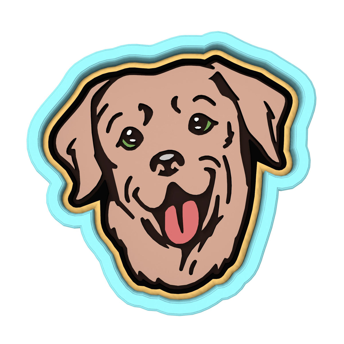 Labrador Cookie Cutter | Stamp | Stencil #1 Animals & Dinosaurs Cookie Cutter Lady 