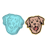 Labrador Cookie Cutter | Stamp | Stencil #1 Animals & Dinosaurs Cookie Cutter Lady MINI - 2 Inches (5cm) **BUNDLE** Cutter + Stamp 