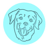 Labrador Cookie Cutter | Stamp | Stencil #1 Animals & Dinosaurs Cookie Cutter Lady MINI - 2 Inches (5cm) Debosser ONLY 