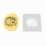 Ladybug Cookie Cutter | Stamp | Stencil #1