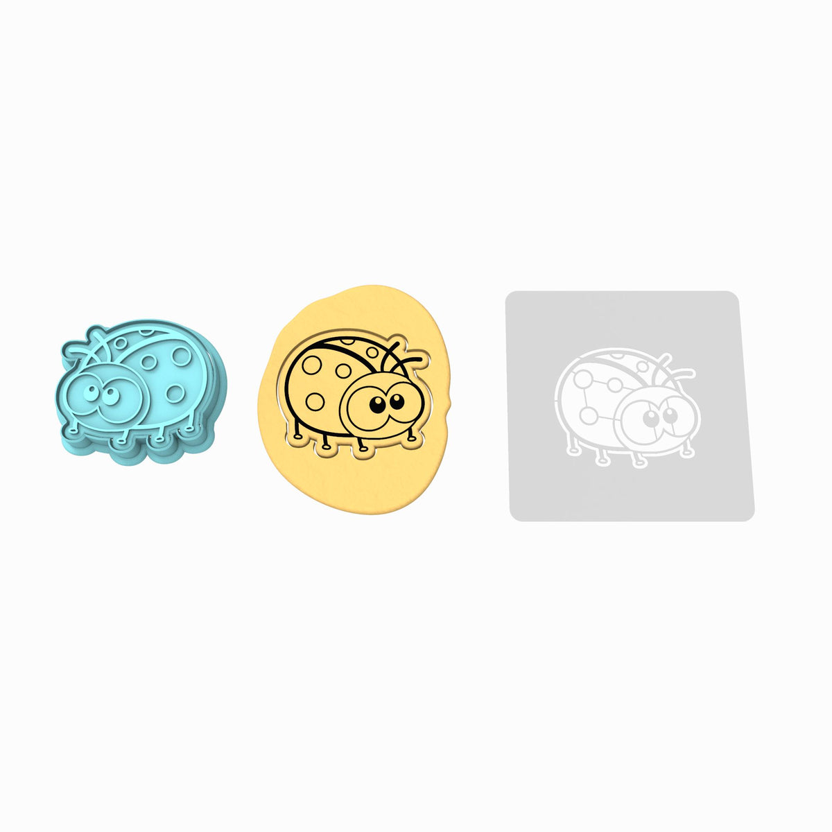 Ladybug Cookie Cutter | Stamp | Stencil #1