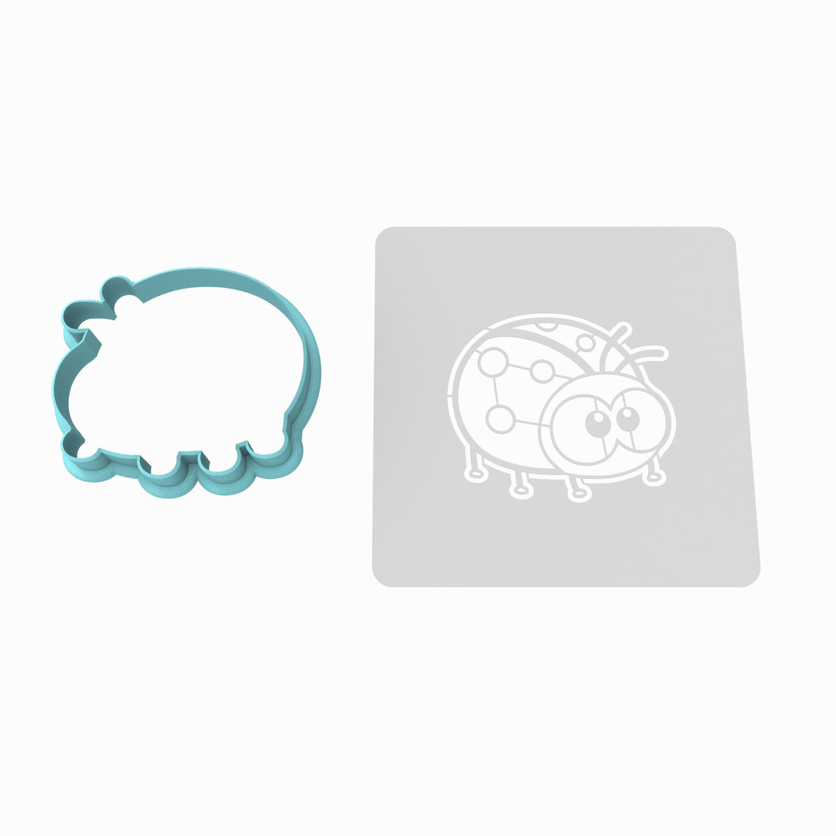 Ladybug Cookie Cutter | Stamp | Stencil #1