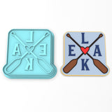 Lake Oars Cookie Cutter | Stamp | Stencil #1