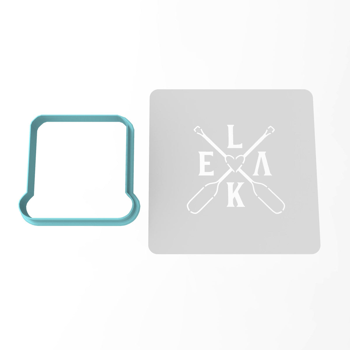 Lake Oars Cookie Cutter | Stamp | Stencil #1