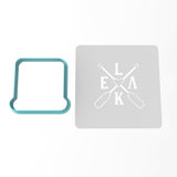 Lake Oars Cookie Cutter | Stamp | Stencil #1