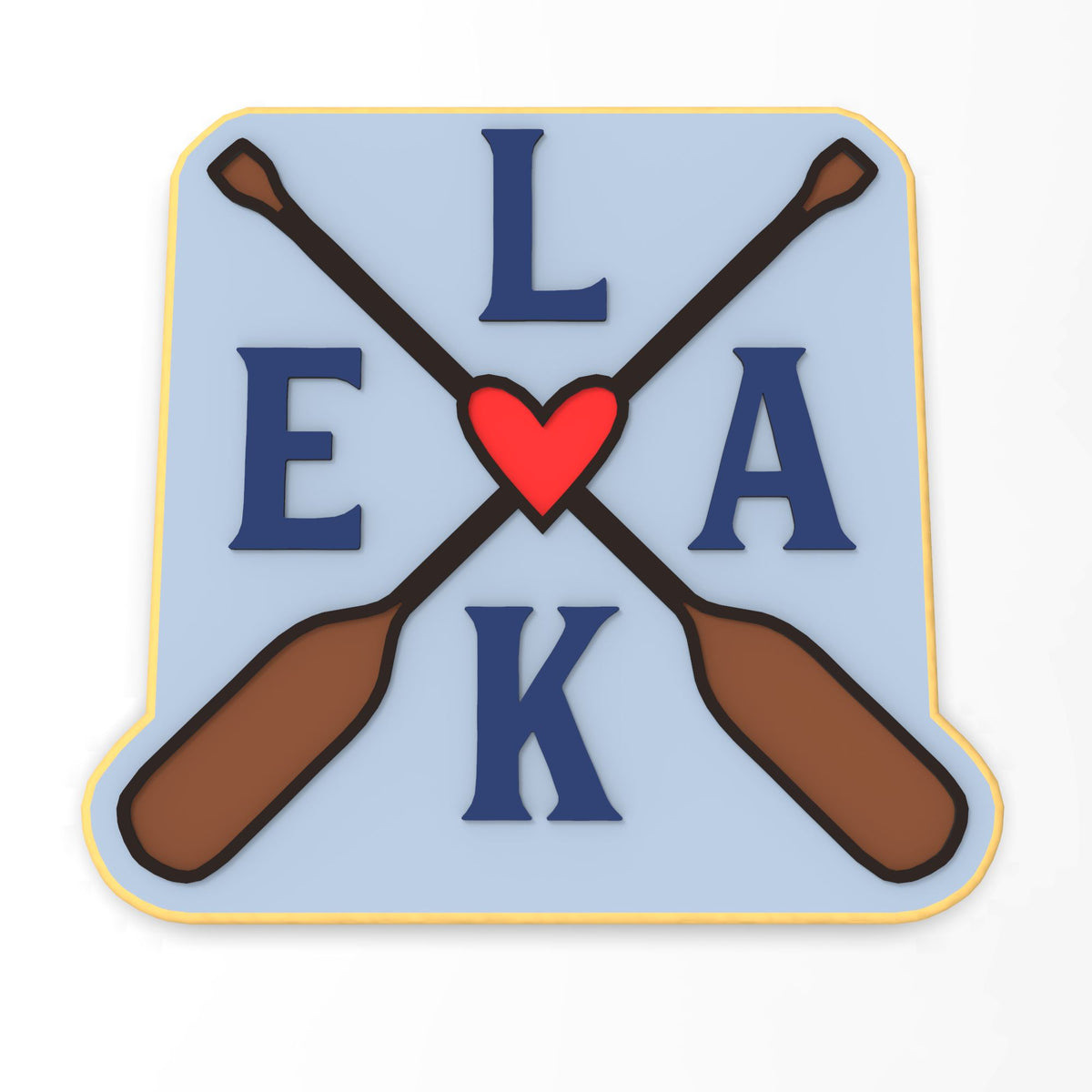 Lake Oars Cookie Cutter | Stamp | Stencil #1