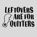 Leftovers are for Quitters Cookie Cutter Outline & Stamp Halloween / Fall Cookie Cutter Lady 3 Inch Cupcake/Small Cookie Stencil Only Yes