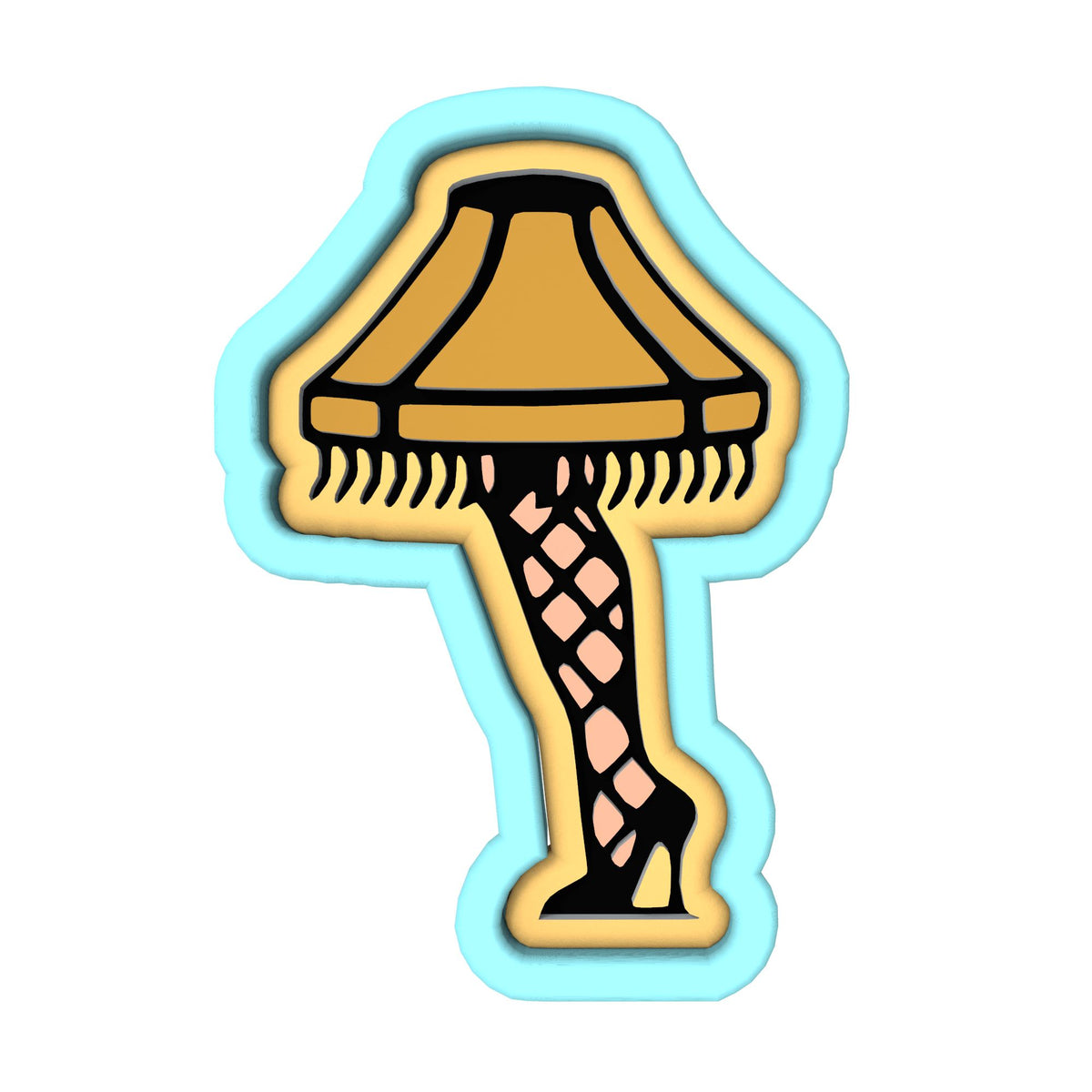 Leg Lamp Cookie Cutter | Stamp | Stencil #1