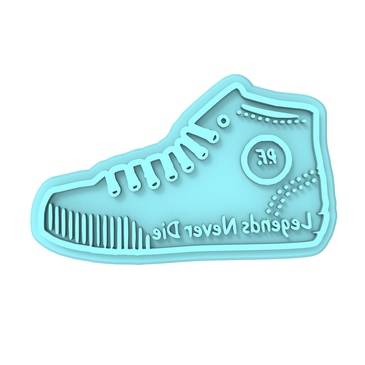 Legends Never Die Sandlot Shoe Cookie Cutter | Stamp | Stencil #1 4th of july Cookie Cutter Lady MINI - 2 Inches (5cm) Stamp ONLY 