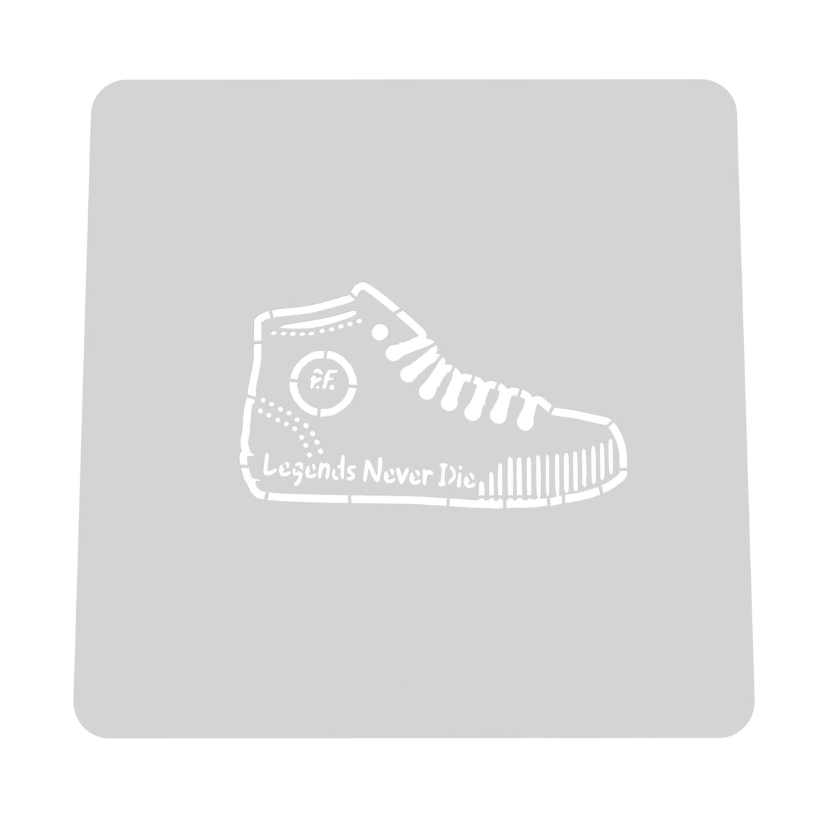 Legends Never Die Sandlot Shoe Cookie Cutter | Stamp | Stencil #1 4th of july Cookie Cutter Lady MINI - 2 Inches (5cm) Stencil ONLY 