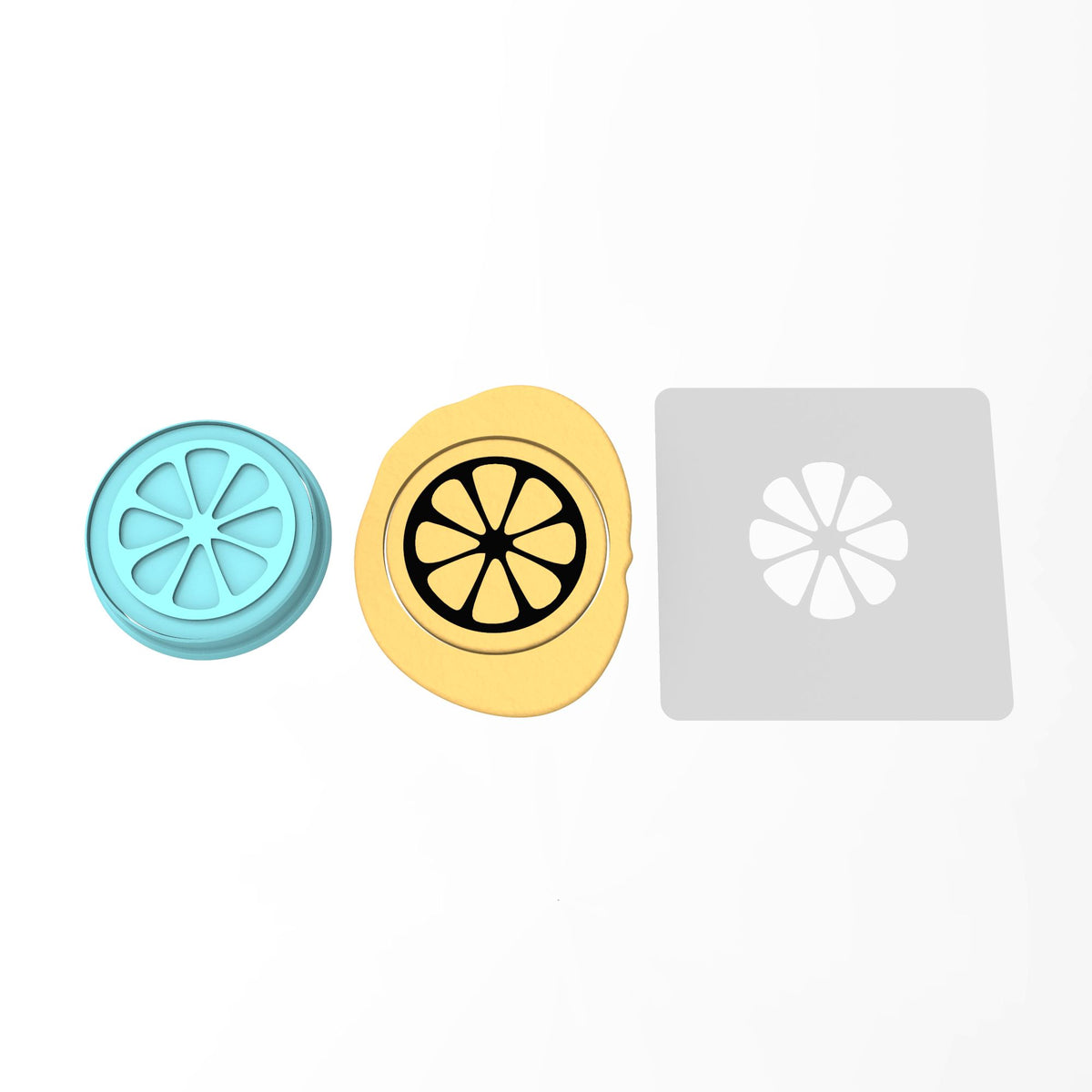 Lemon Slice Cookie Cutter | Stamp | Stencil #1