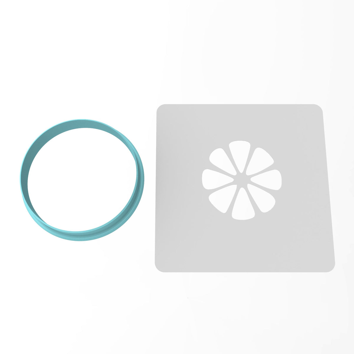 Lemon Slice Cookie Cutter | Stamp | Stencil #1